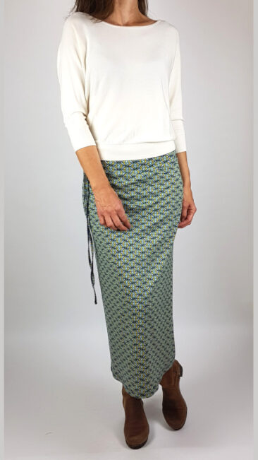 tranquillo-rok-jurk-gyro-zilch-bamboe-top-batsleeve-offwhit
