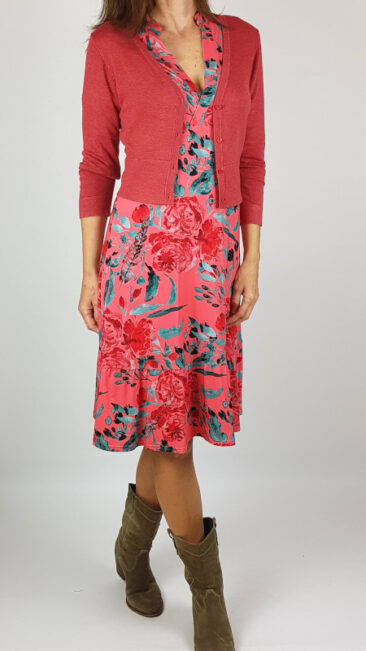 ich-jane-jurk-sina-garden-rouge-zilch-kort-bamboe-vestje-blossom