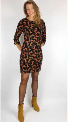 zilch-jurk-short-cats-black