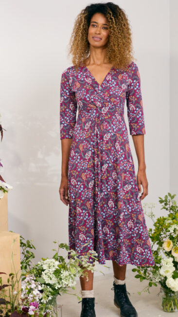 seasalt-jurk-chacewater-brocade-flowers-magenta
