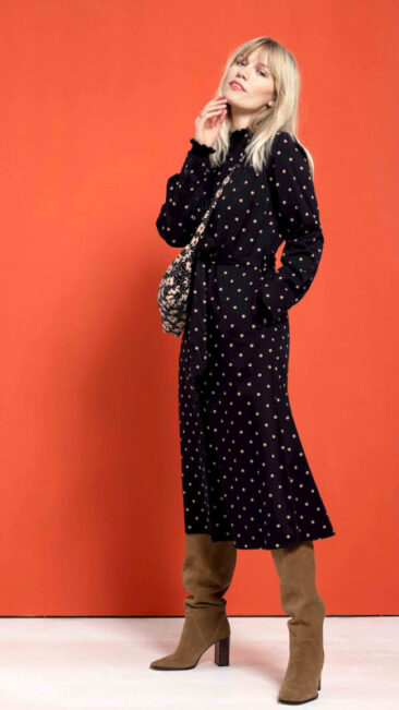 zilch-jurk-polkadot-black-tas-edelweiss-black