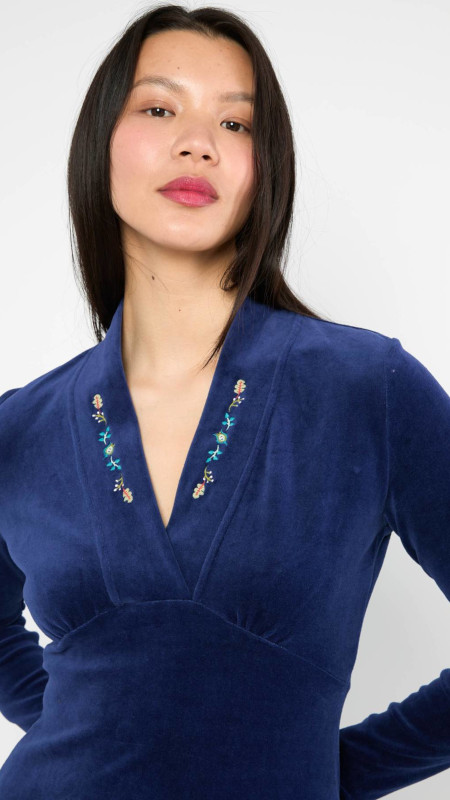 blutsgeschwister-jurk-velvet-glamour-aura-indigo-depths-blue